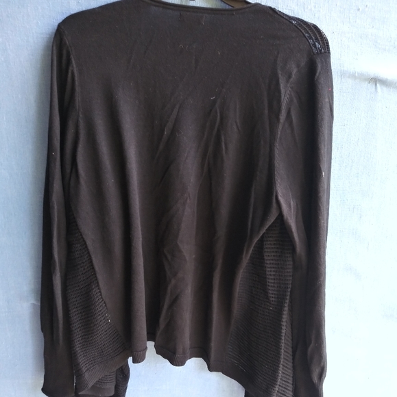 Sonoma Women's Size Large Black Open Front Cardigan - Picture 6 of 6